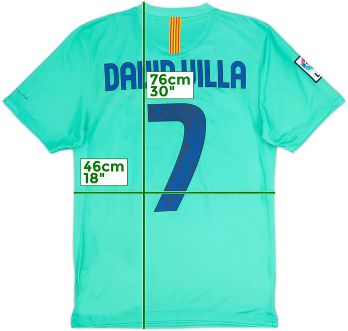 2010-11 Barcelona Away Shirt David Villa #7 - 6/10 - (S)