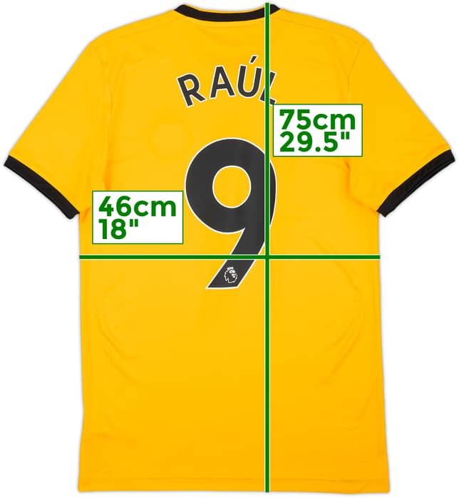 2018-19 Wolves Home Shirt Raul #9 - 8/10 - (S)