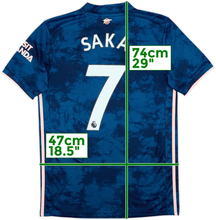 2020-21 Arsenal Third Shirt Saka #7 - 9/10 - (S)