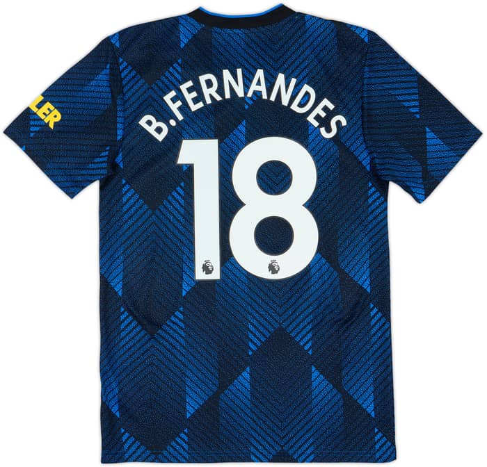 2021-22 Manchester United Third Shirt B.Fernandes #18 - 10/10 - (S)