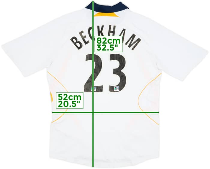 2007-08 LA Galaxy Home Shirt Beckham #23 - 4/10 - (L)