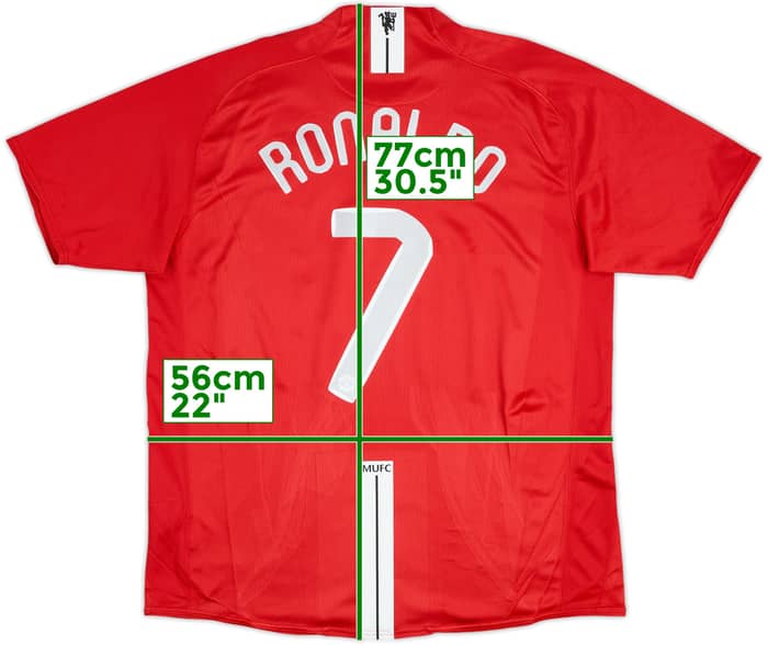 2007-09 Manchester United Home Shirt Ronaldo #7 - 6/10 - (XL)
