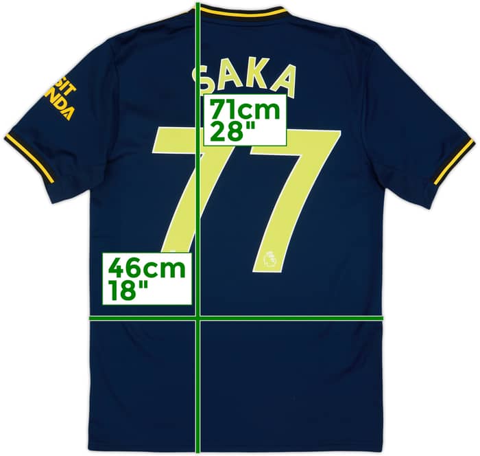 2019-20 Arsenal Third Shirt Saka #77 - 8/10 - (S)