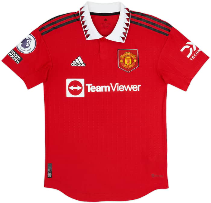 2022-23 Manchester United Authentic Home Shirt Martinez #6 - 10/10 - (S)