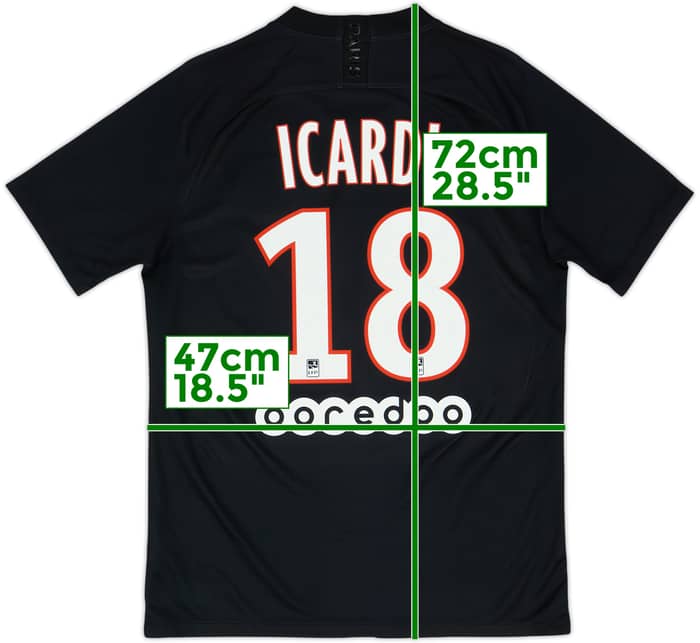 Camiseta de la cuarta equipación del Paris Saint-Germain 2019-20 Icardi #18 - 8/10 - (M)