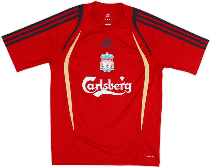 2009-10 Liverpool adidas Training Shirt - 8/10 - (S)