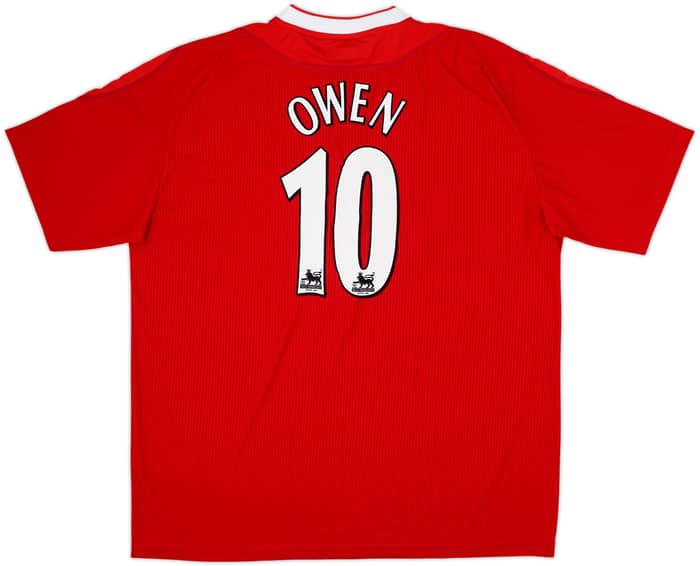 2002-04 Liverpool 'Worthington Cup Final' Home Shirt Owen #10 - 10/10 - (XL)