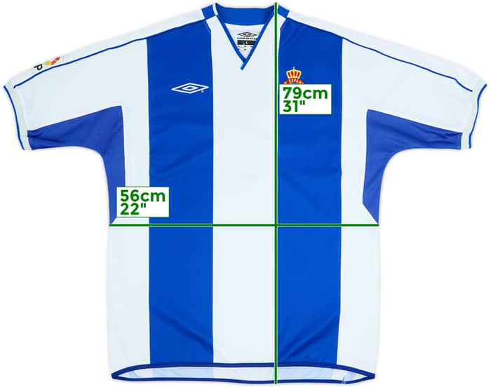 2002-03 Espanyol Maillot Domicile - 8/10 - (L)