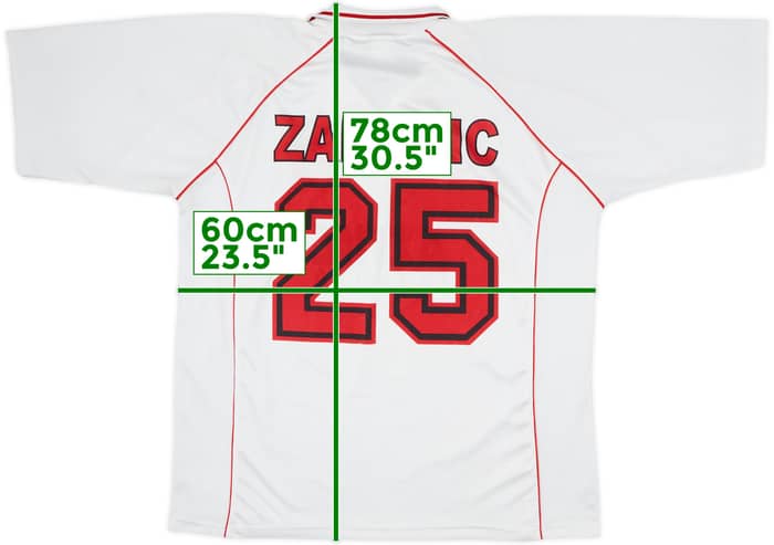 Camiseta de visitante del Olympiakos 1999-00 Zahovic #25 - 8/10 - (M)