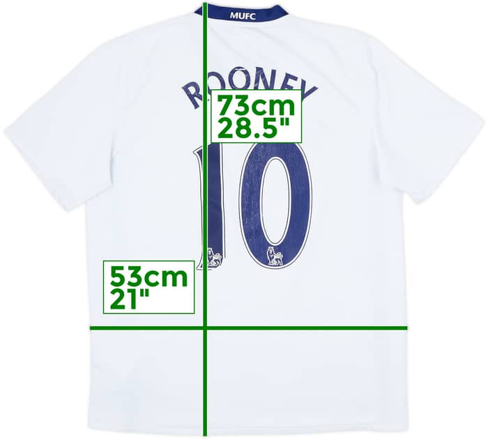 2008-10 Manchester United Away Shirt Rooney #10 - 6/10 - (M)