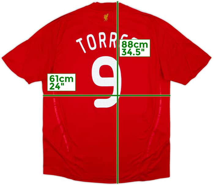 2008-10 Liverpool Home Shirt Torres #9 - 6/10 - (XXL)