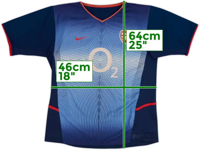2002-04 Arsenal Away Shirt - 7/10 - (13-14 Years)