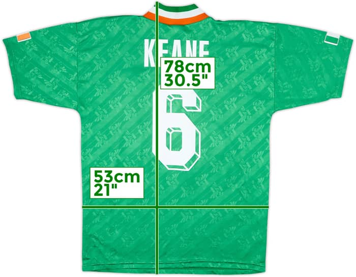 1994 Ireland Home Shirt Keane #6 - 8/10 - (M)