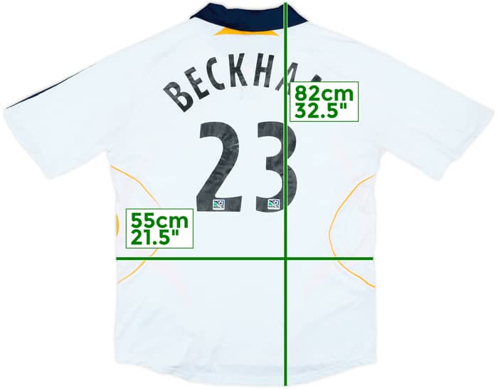 2007-08 LA Galaxy Home Shirt Beckham #23 - 4/10 - (L)