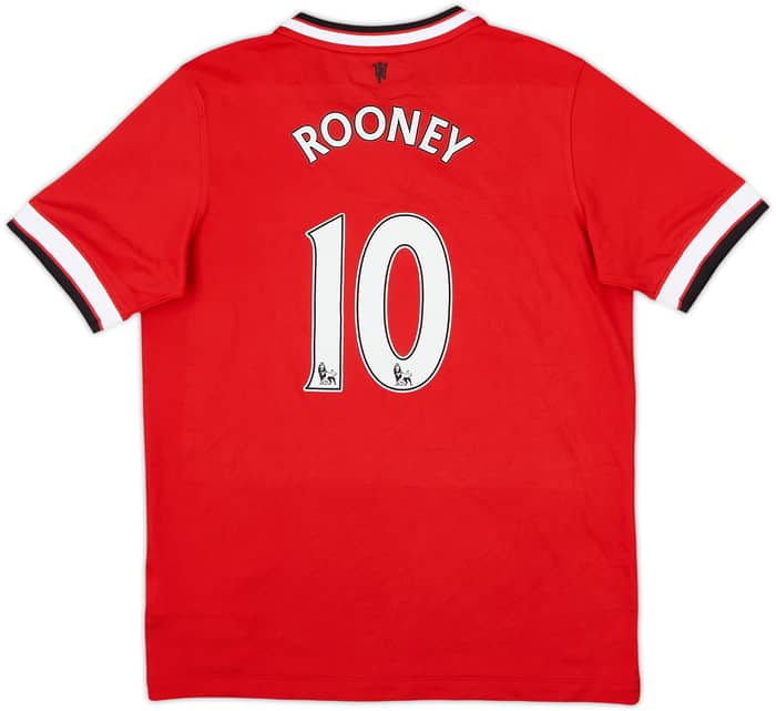 2014-15 Manchester United Home Shirt Rooney #10 - 5/10 - (L.Boys)