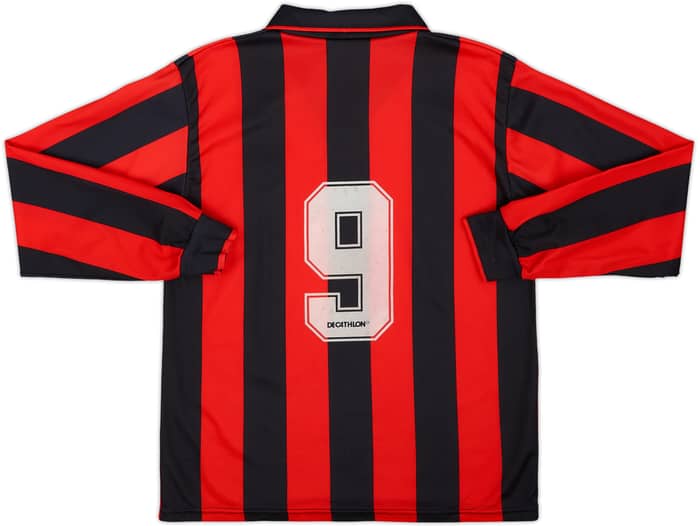 1994-95 AC Milan Home L/S Shirt #9 - 6/10 - (XL.Boys)