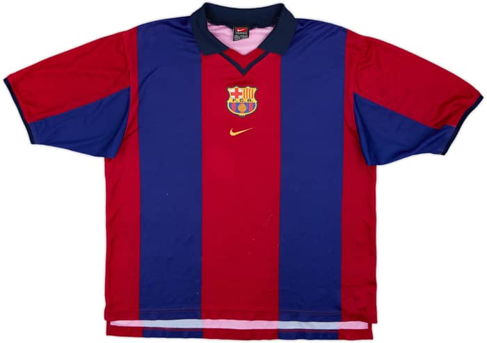 1998-00 Barcelona Basic Home Shirt - 5/10 - (L)