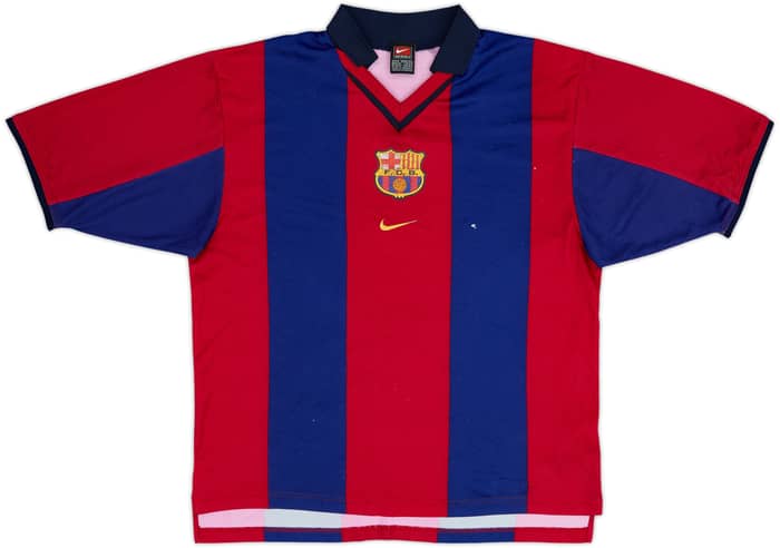 1998-00 Barcelona Basic Home Shirt - 5/10 - (M)