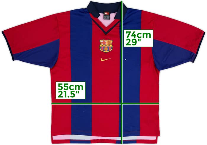 1998-00 Barcelona Basic Home Shirt - 5/10 - (M)