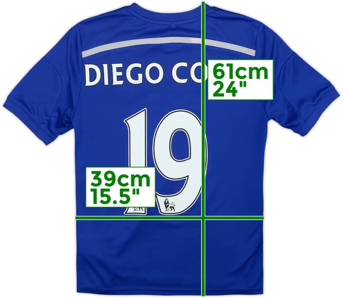 2014-15 Chelsea Home Shirt Diego Costa #19 - 6/10 - (L.Boys)