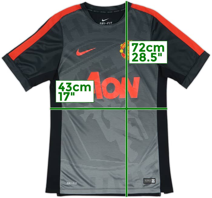 2015-16 Manchester United Nike Training Shirt - 8/10 - (S)