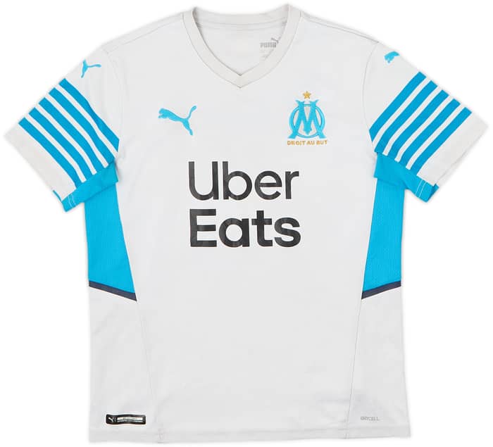 2021-22 Olympic Olympique Marseille Home Shirt - 5/10 - (L.Boys)