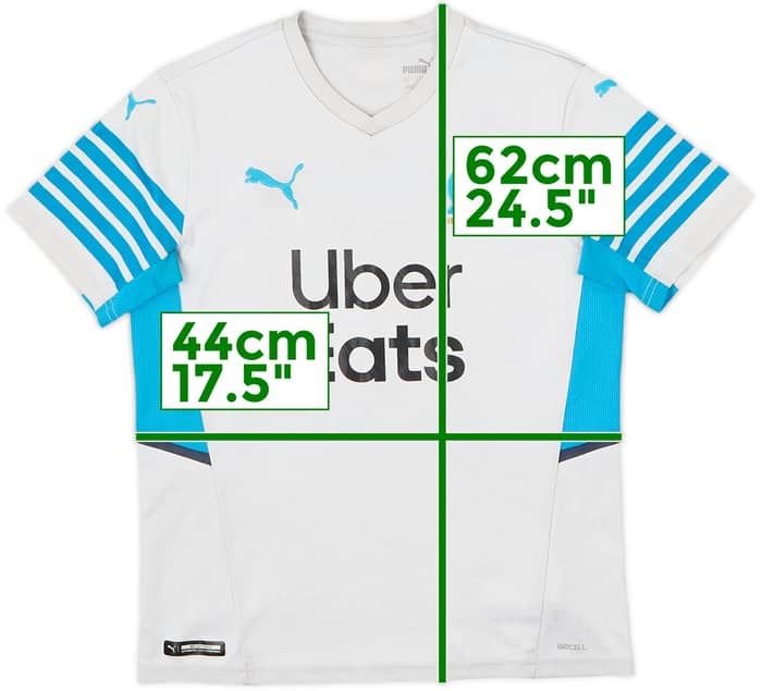 2021-22 Olympic Olympique Marseille Home Shirt - 5/10 - (L.Boys)