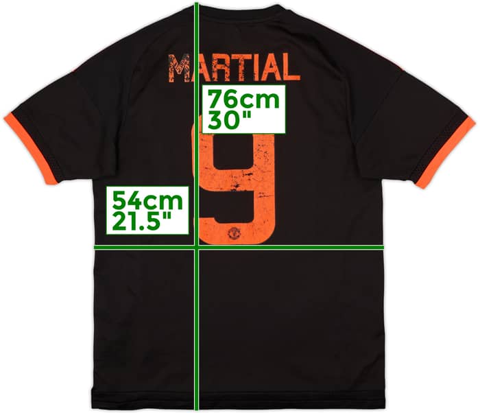 Camiseta de la tercera equipación del Manchester United 2015-16 Martial #9 - 5/10 - (L)