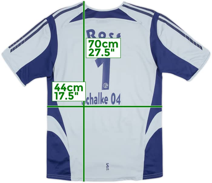 Camiseta de visitante del Schalke 2005-07 Rost #1 - 6/10 - (XL.Niños)