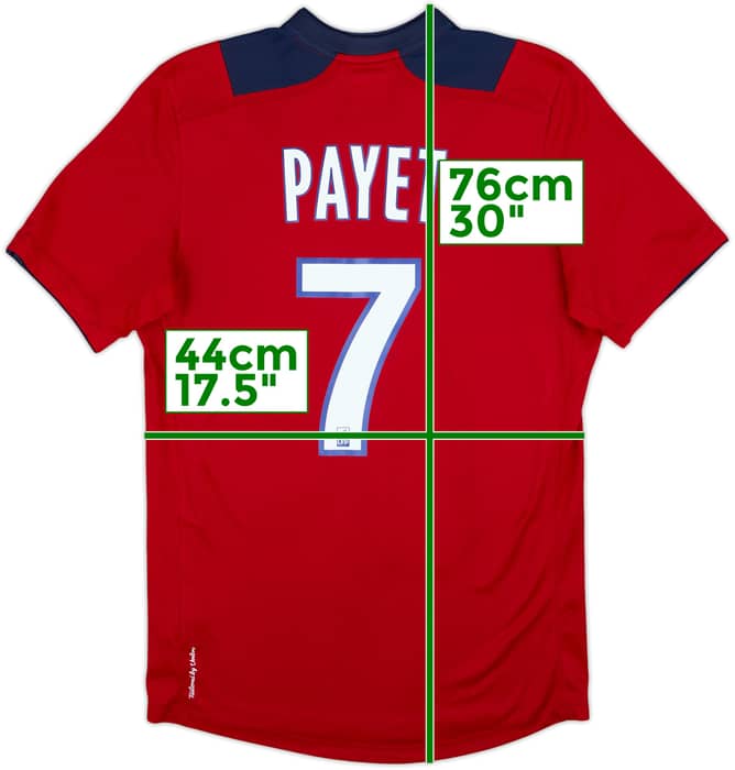2012-13 Lille Home Shirt Payet #7 - 8/10 - (S)