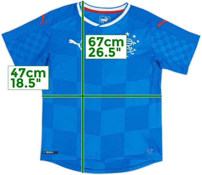 2016-18 Rangers Home Shirt - 9/10 - (L.Boys)