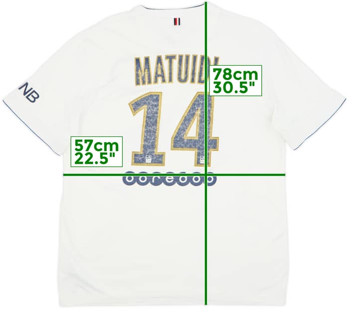 2014-15 Paris Saint-Germain Away Shirt Matuidi #14 - 4/10 - (XL)