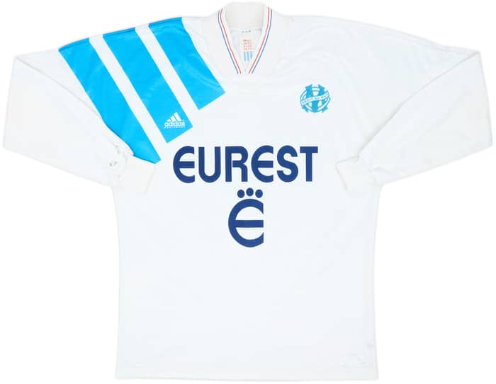 1993-94 Olympique Marseille Home L/S Shirt - 6/10 - (L)
