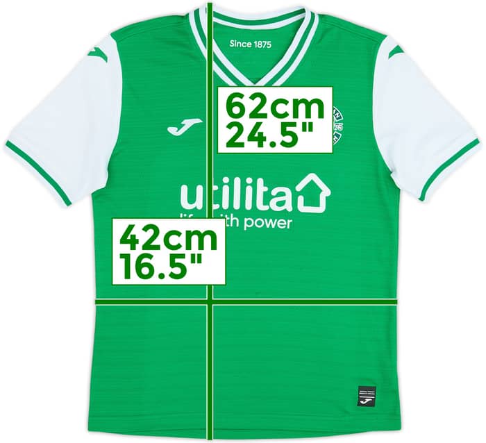 2023-24 Hibernian Home Shirt - 8/10 - (L.Boys)