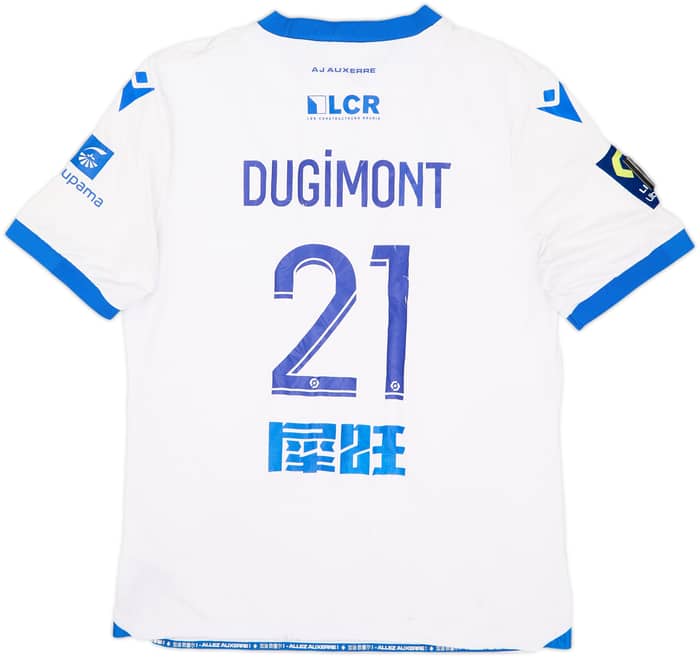 2022-23 Auxerre Match Issue Home Shirt Dugimont #21