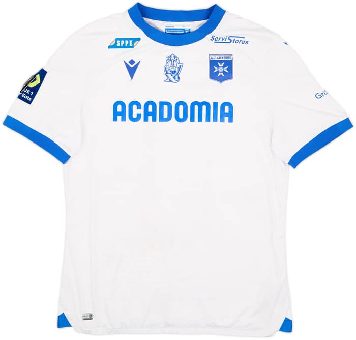 2022-23 Auxerre Match Issue Home Shirt Dugimont #21