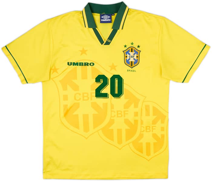 1994 Brazil Home Shirt Ronaldo #20 - 7/10 - (XL)