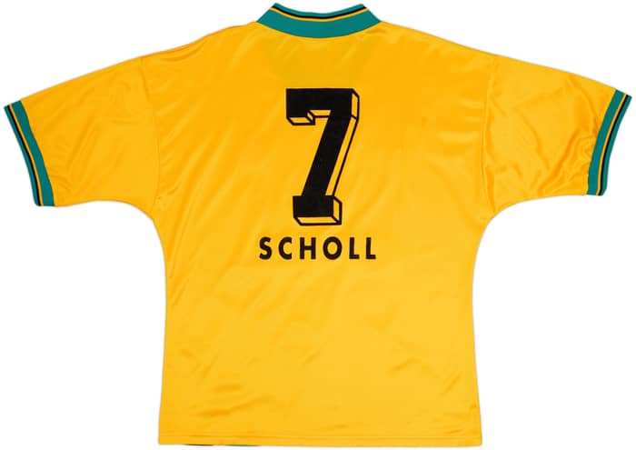 1993-96 Bayern Munich Away Shirt Scholl #7 - 7/10 - (L/XL)