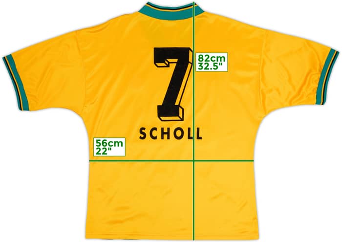 1993-96 Bayern Munich Away Shirt Scholl #7 - 7/10 - (L/XL)
