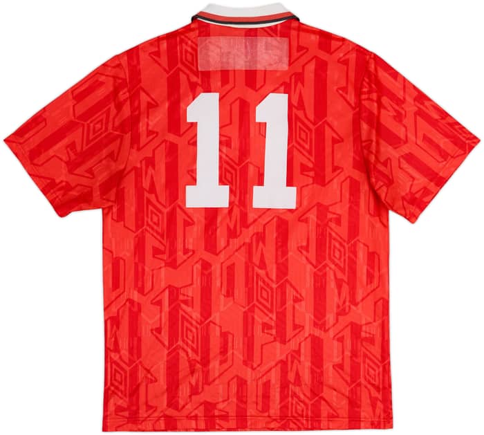 1992-94 Manchester United Home Shirt #11 - 5/10 - (M)