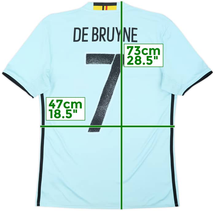 2016-17 Belgium Away Shirt De Bruyne #7 - 6/10 - (S)