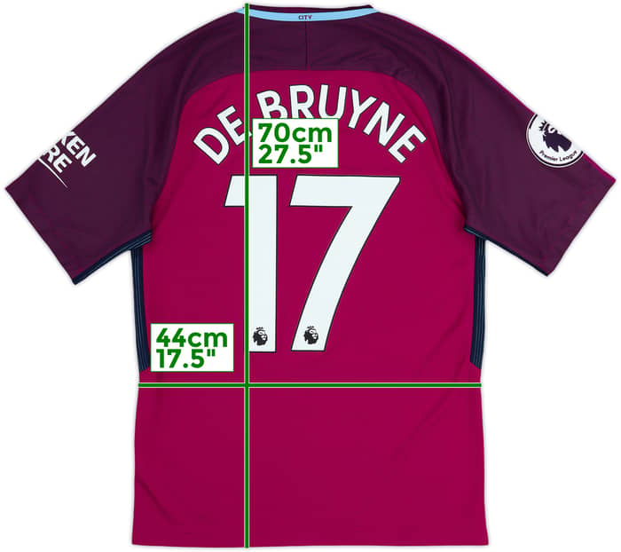 2017-18 Manchester City Away Shirt De Bruyne #17 - 6/10 - (S)