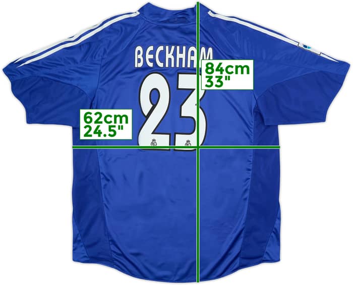 2004-05 Real Madrid Third Shirt Beckham #23 - 9/10 - (XL)