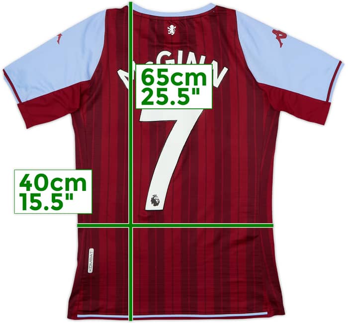 2021-22 Aston Villa Authentic Home Shirt McGinn #7 - 8/10 - (S)