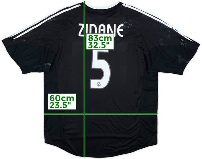 2004-05 Real Madrid Away Shirt Zidane #5 - 4/10 - (XL)