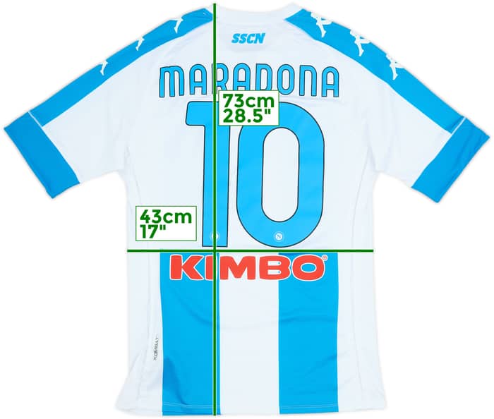 2020-21 Napoli Special Authentic Edition Fourth Shirt Maradona #10 - 8/10 - (L)