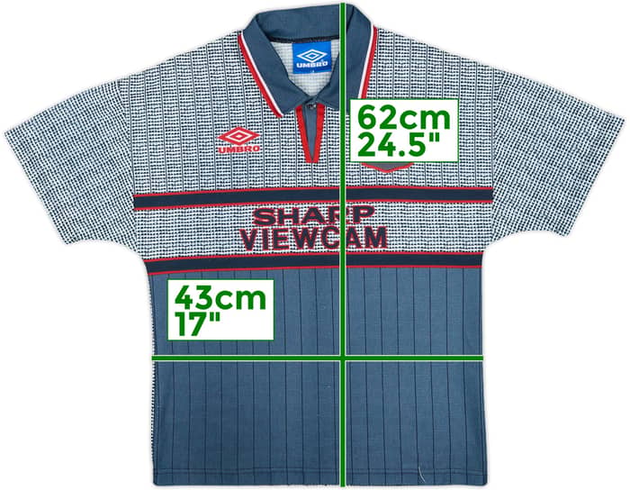 1995-96 Manchester United Away Shirt - 8/10 - (12-13 Years)