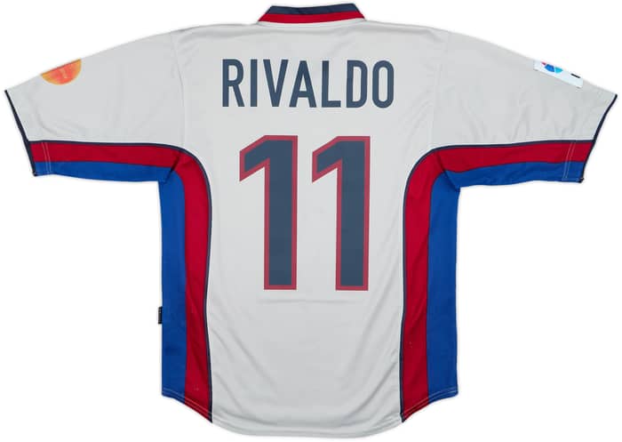 1999-01 Barcelona Away Shirt Rivaldo #11 - 8/10 - (S)