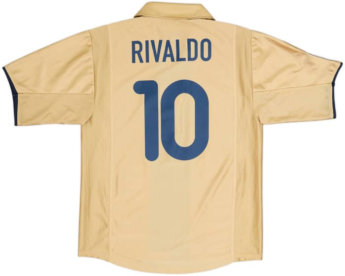 2001-03 Barcelona Away Shirt Rivaldo #10 - 8/10 - (S)