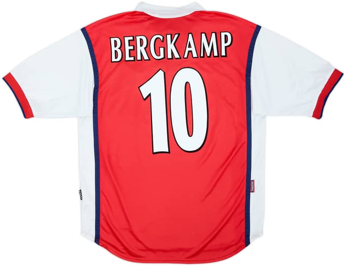 1999-00 Arsenal Home Shirt Bergkamp #10 - 8/10 - (L)